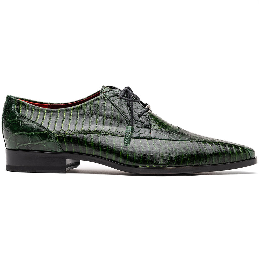 Marco Di Milano Moncalieri Green Genuine Alligator and Cobra Skin Dress Shoe - 8