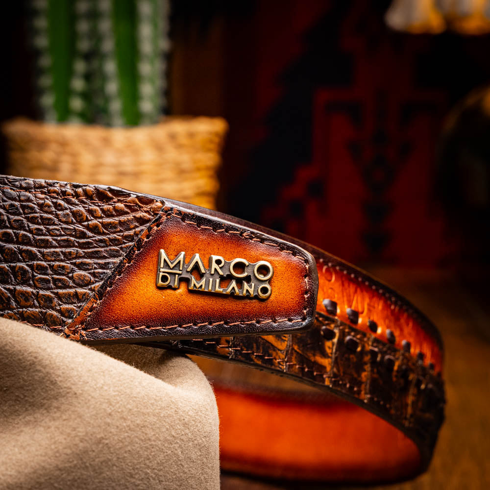 Marco Di Milano Montana Belt Aged Brown - 36