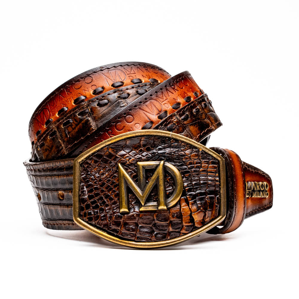 Marco Di Milano Montana Belt Aged Brown - 36