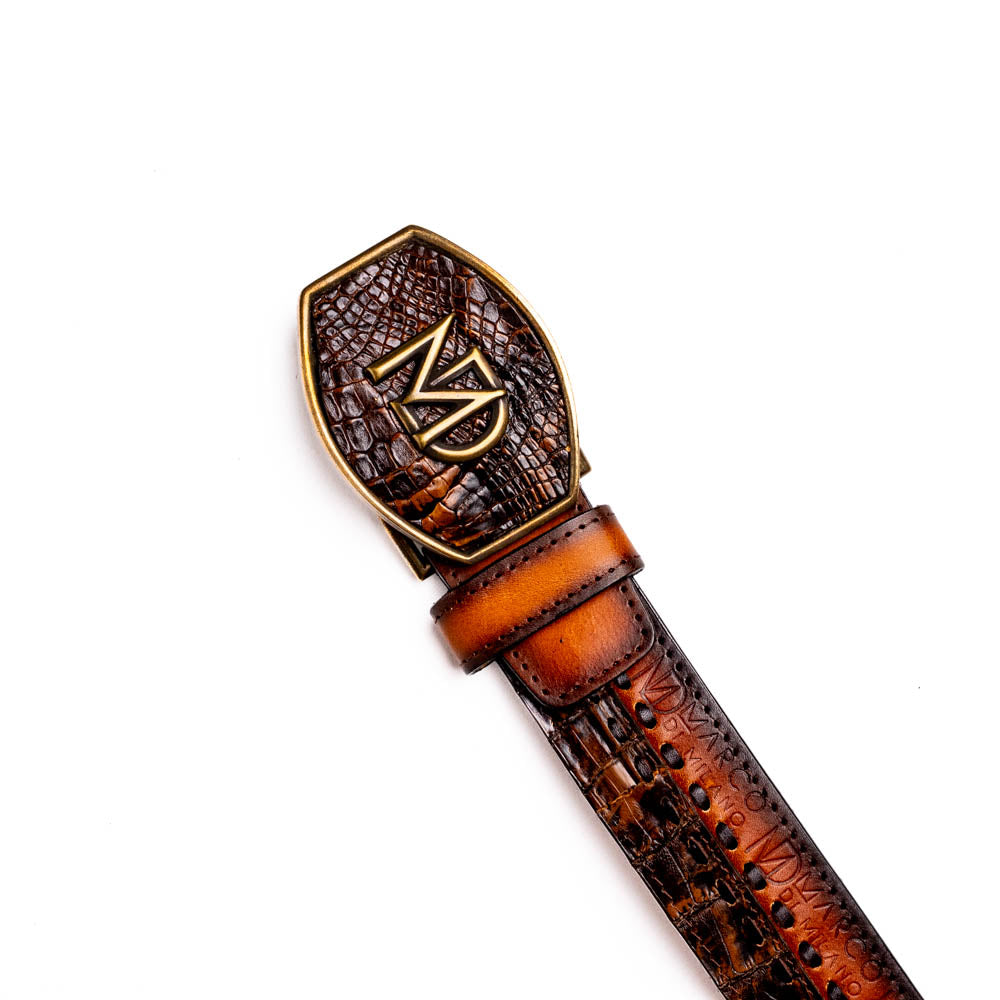 Marco Di Milano Montana Belt Aged Brown - 36