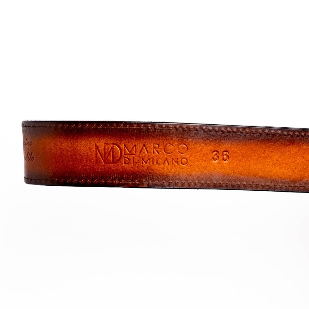 Marco Di Milano Montana Belt Aged Brown - 36