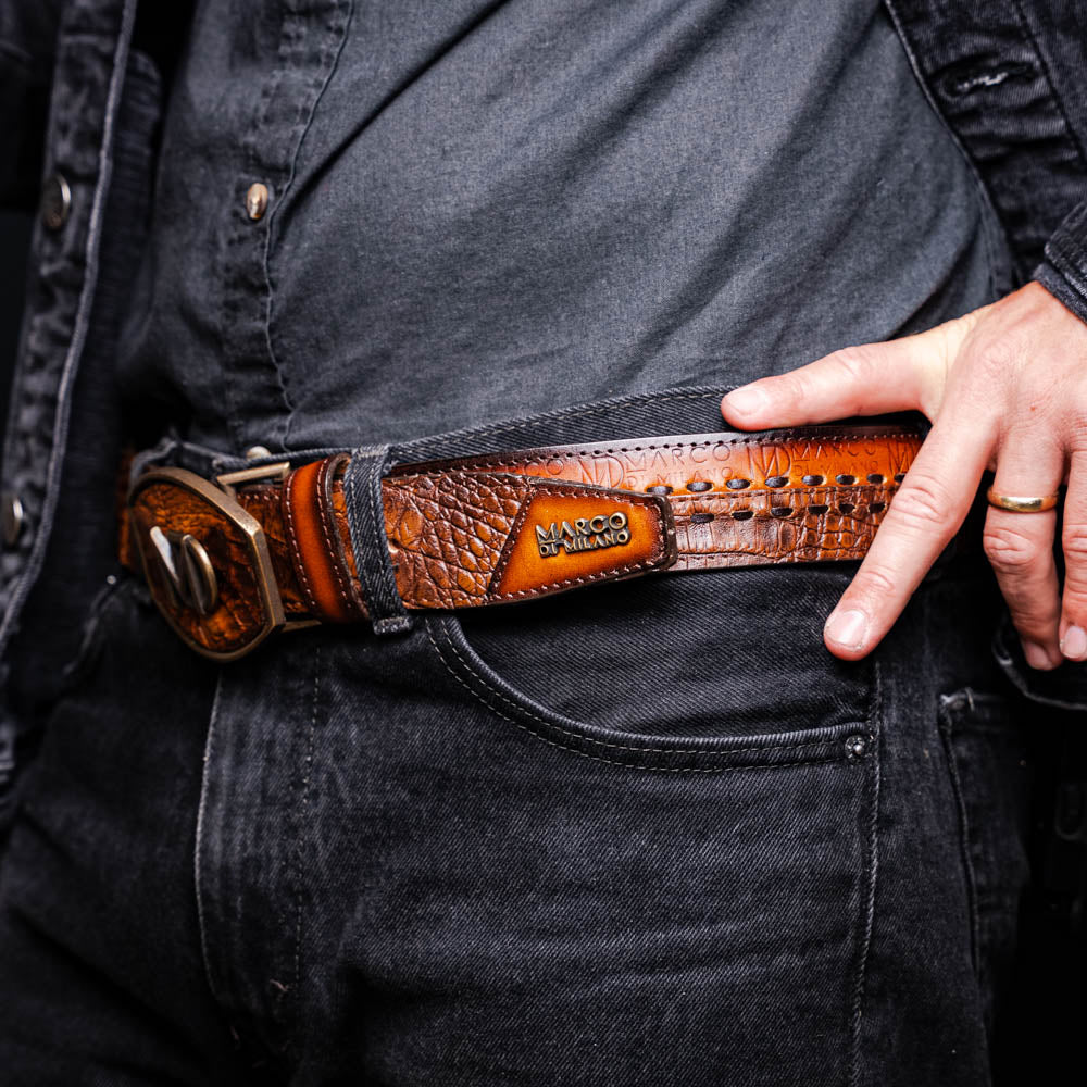 Marco Di Milano Montana Belt Aged Maple - 36
