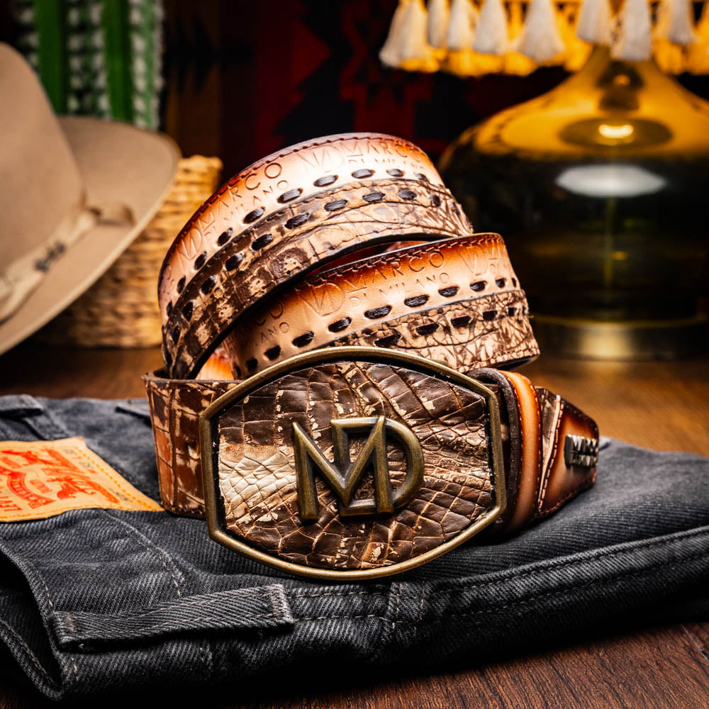 Marco Di Milano Montana Belt Stone Brown - 36