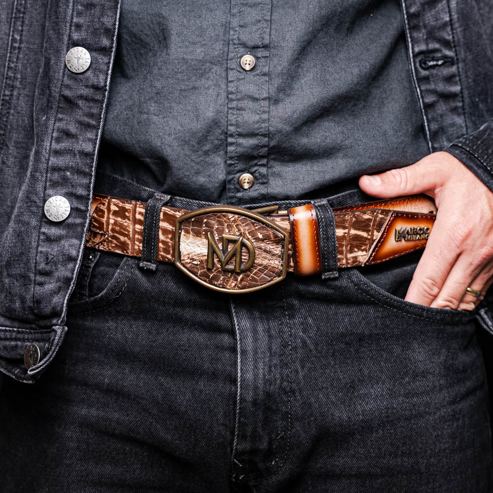 Marco Di Milano Montana Belt Stone Brown - 36