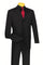 "Classic Men's Black Suit - Regular Fit, 3 Button Style"