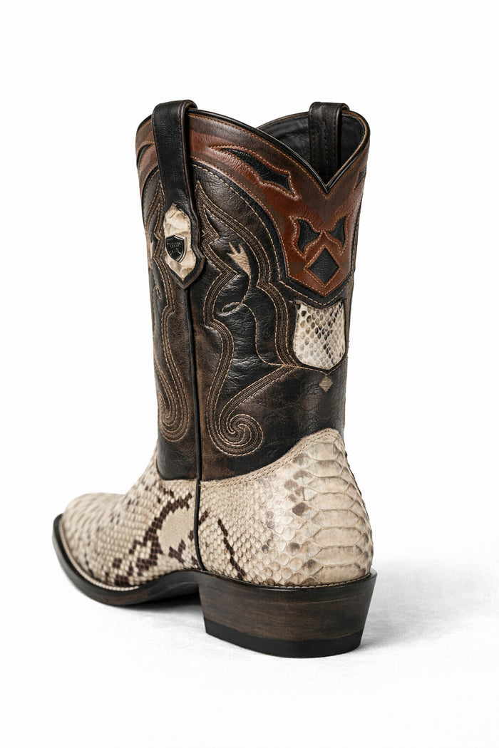 Men's Wild West Python Skin J Toe Boots 29957-New Designer Collection