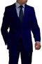 Mens Big and Tall Linen Suits - Navy Blue 2 Button Summer Fabric Suit