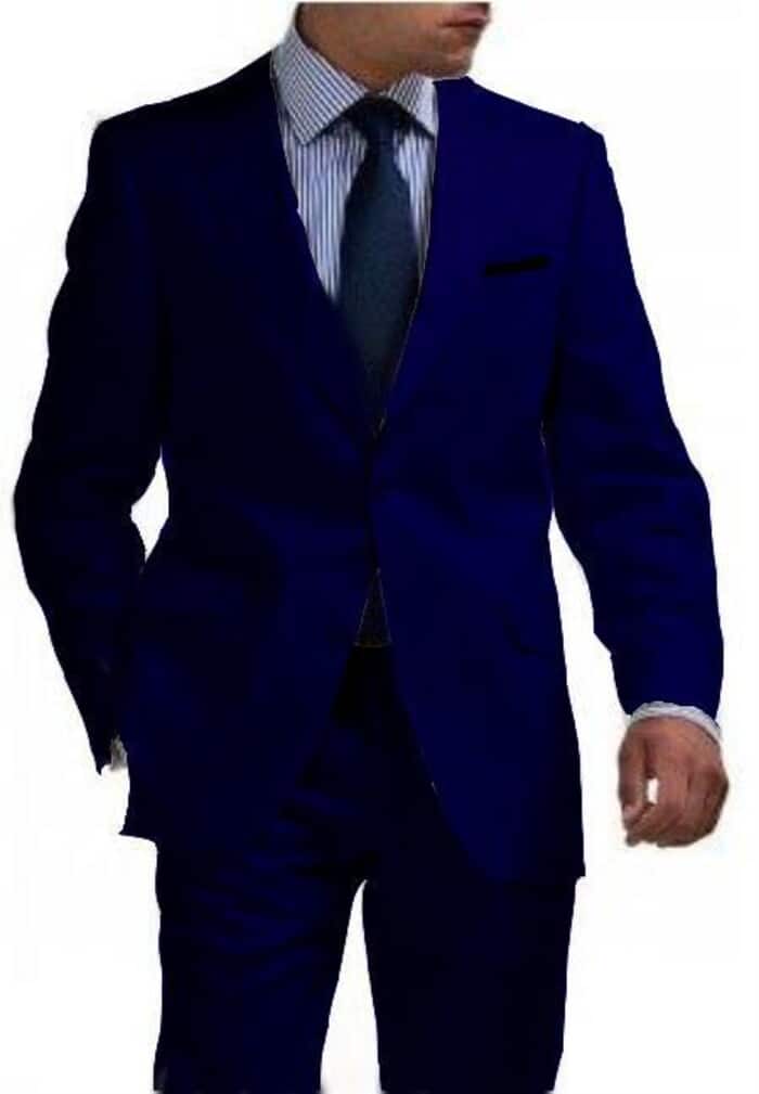 Mens Big and Tall Linen Suits - Navy Blue  Summer Fabric Suit