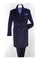 Navy Blue Overcoat - Blue Winter Topcoat - Wool Fabric Double Breasted