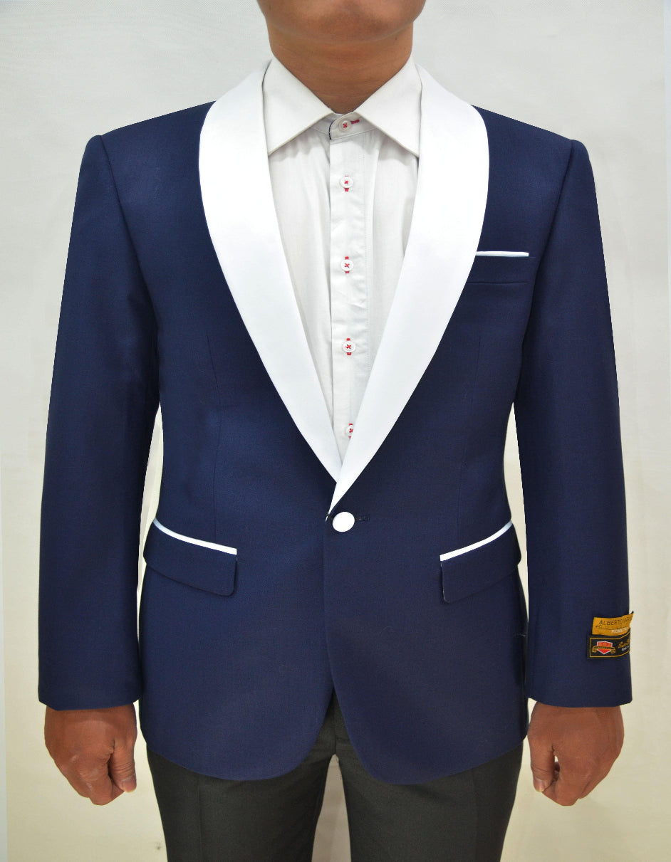 Navy Groomsmen Suits - Solid Jacket Suit - Navy