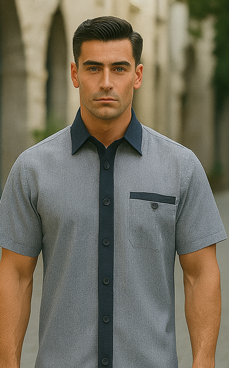 Men’s Houndstooth Walking Suit by Dreams by Zacchi – 2 Piece Lei sure Set in navy/white- $99