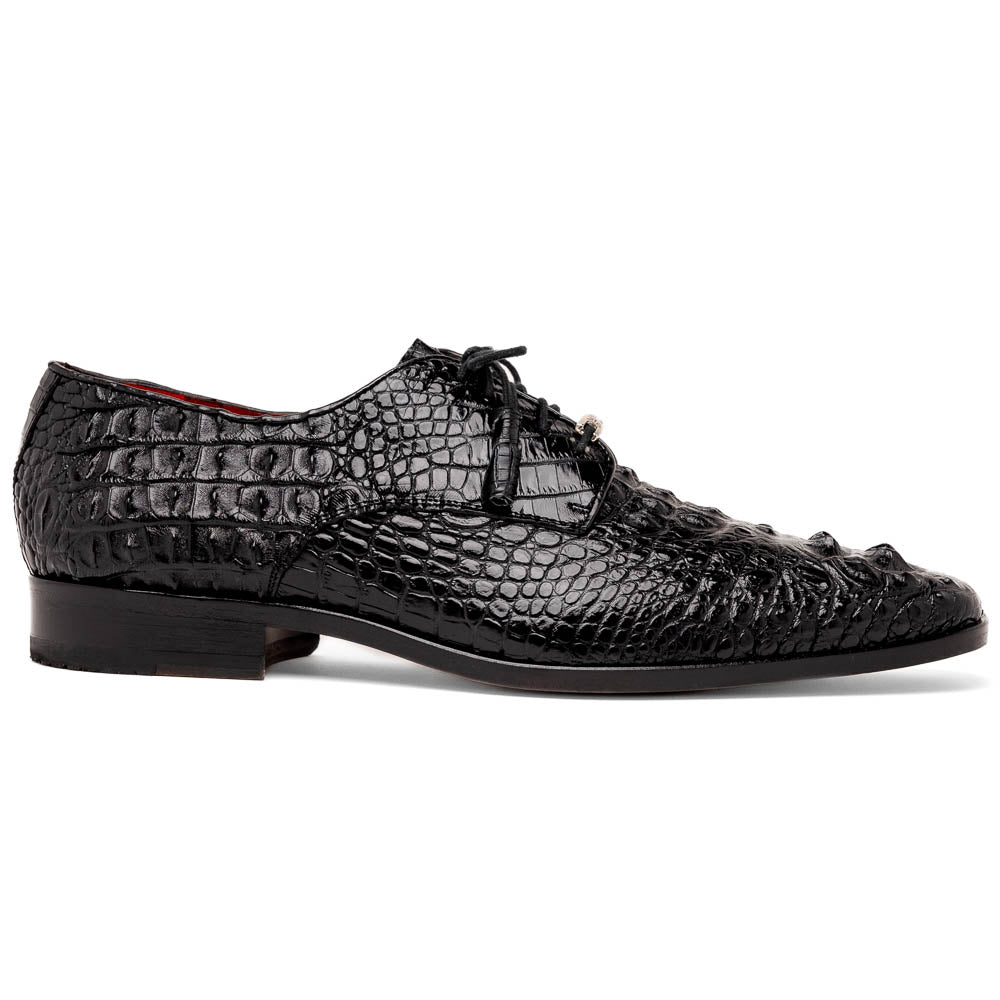 Marco Di Milano Nilo Black Nile Crocodile Derby Shoe - 8