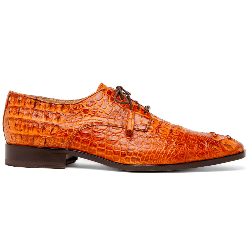 Marco Di Milano Nilo Brandy Nile Crocodile Derby Shoe - 8