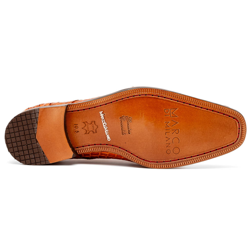 Marco Di Milano Nilo Brandy Nile Crocodile Derby Shoe - 8