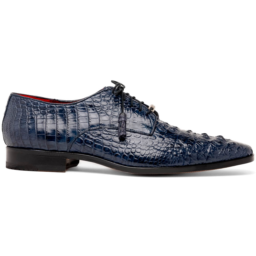 Marco Di Milano Nilo Navy Nile Crocodile Derby Shoe - 9.5