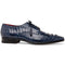 Marco Di Milano Nilo Nile Crocodile Derby Navy Shoe