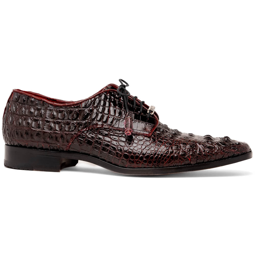 Marco Di Milano Nilo Wine Nile Crocodile Derby Shoe - 9
