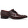 Marco Di Milano Nilo Nile Crocodile Derby Wine Shoe