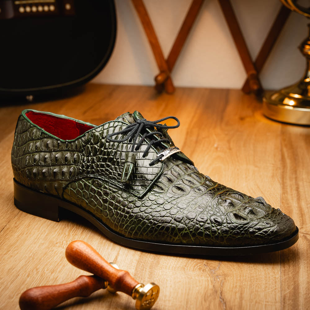 Marco Di Milano Nilo Forest Green Leather Dress Shoe