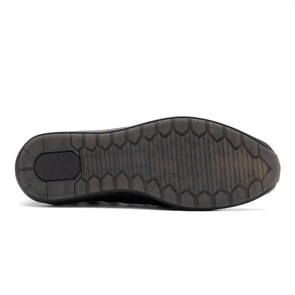 Marco Di Milano Nino Men's Black Sleek Genuine Caiman Crocodile Sneaker - 8