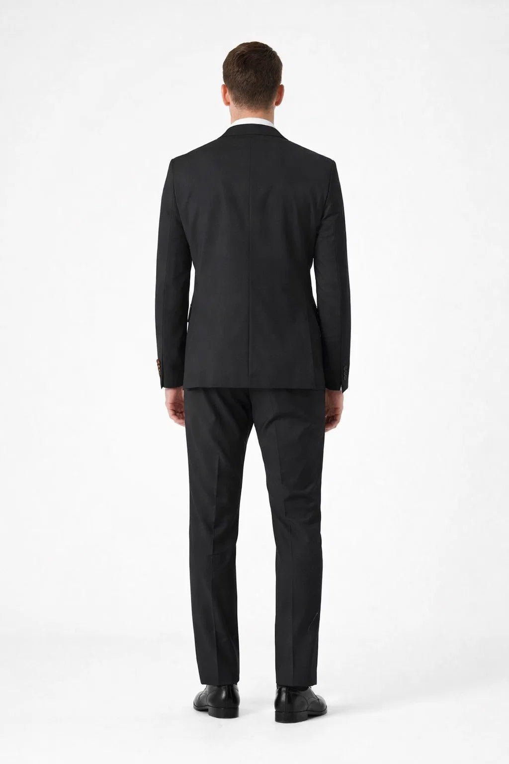 Novello Black, Modern Fit, Pure Wool Suit by Tiglio Luxe TIG1001 - 36S