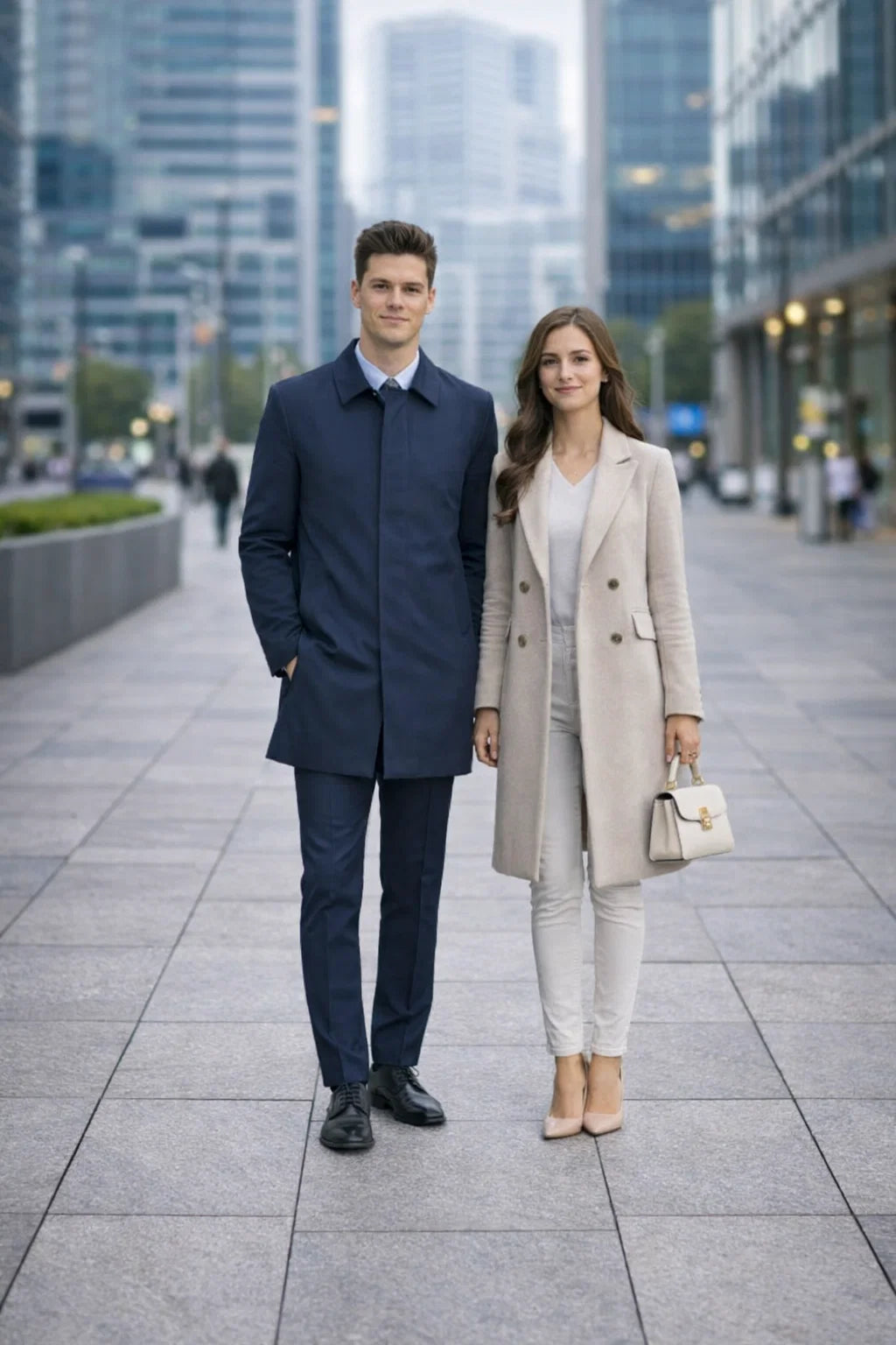 Nylon Raincoat with Removable Liner - Navy Blue-New Designer Collection - Coat Size 38