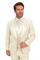 Off White Italian Wool 3-Piece Modern Fit Tuxedo