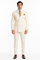 Off White - Ivory - Cream Color White Double Breasted Stylish Peaked Lapel Men Suits