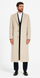 Off-White Soft Finest Grade Of Cashmere & Wool men's Overcoat ~ Long men's Dress Topcoat - Winter coat