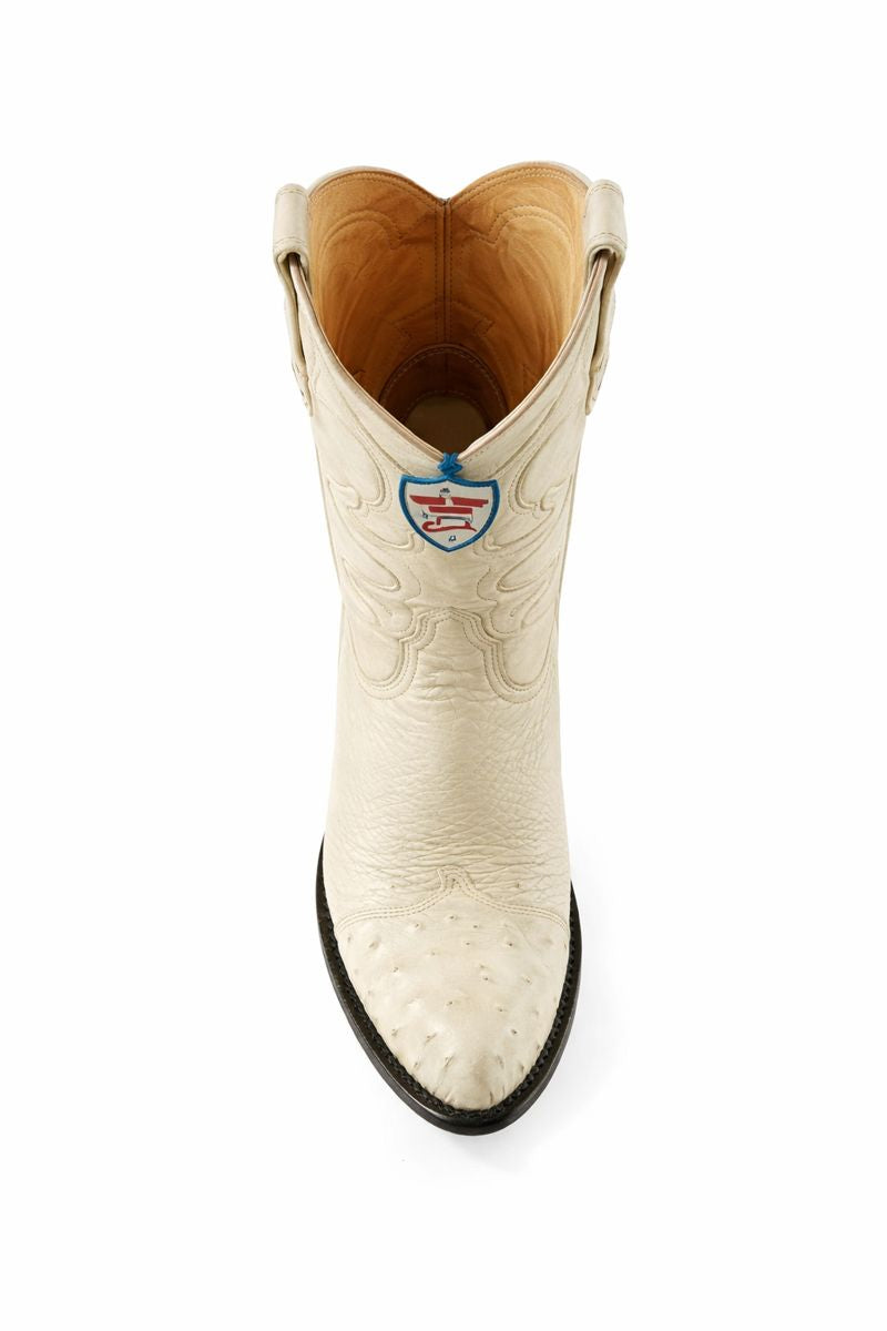 Off White Western Boots - Ivory Cowboy Boots - Cream Western Boots-New Designer Collection - Men-6EE