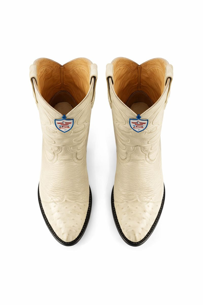 Off White Western Boots - Ivory Cowboy Boots - Cream Western Boots-New Designer Collection - Men-6EE
