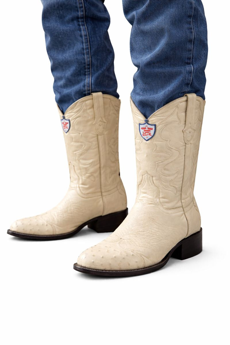 Off White Western Boots - Ivory Cowboy Boots - Cream Western Boots-New Designer Collection - Men-6EE