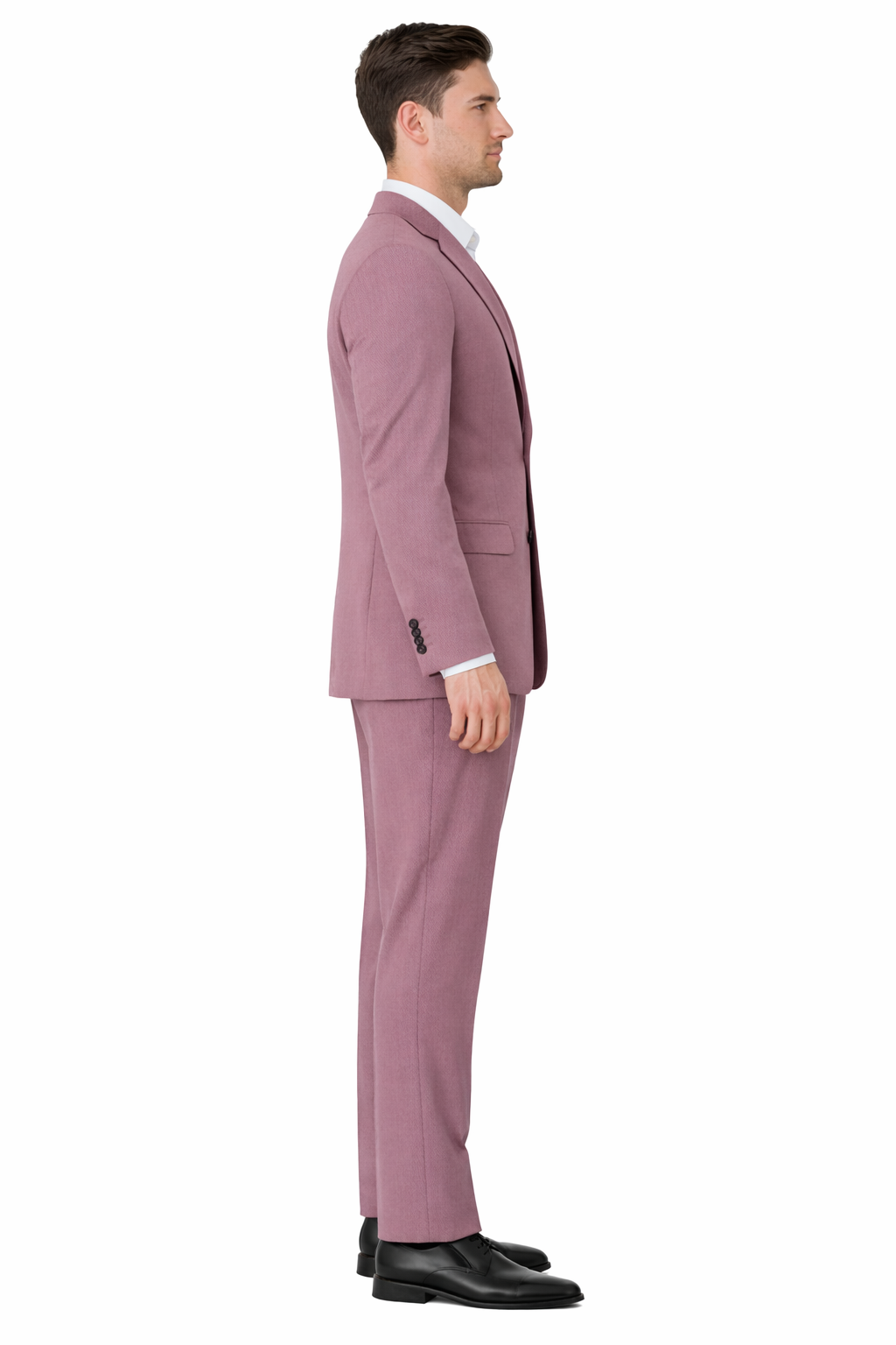 Old Rose Gold Suit - Wedding Mauve Color Suit - Dusty Rose-New Designer Collection - 38 Short Jacket+32 Waist Adjustable 28to34)(Height: 5 4 to5 7 )(Neck  15-16.5)S-M)