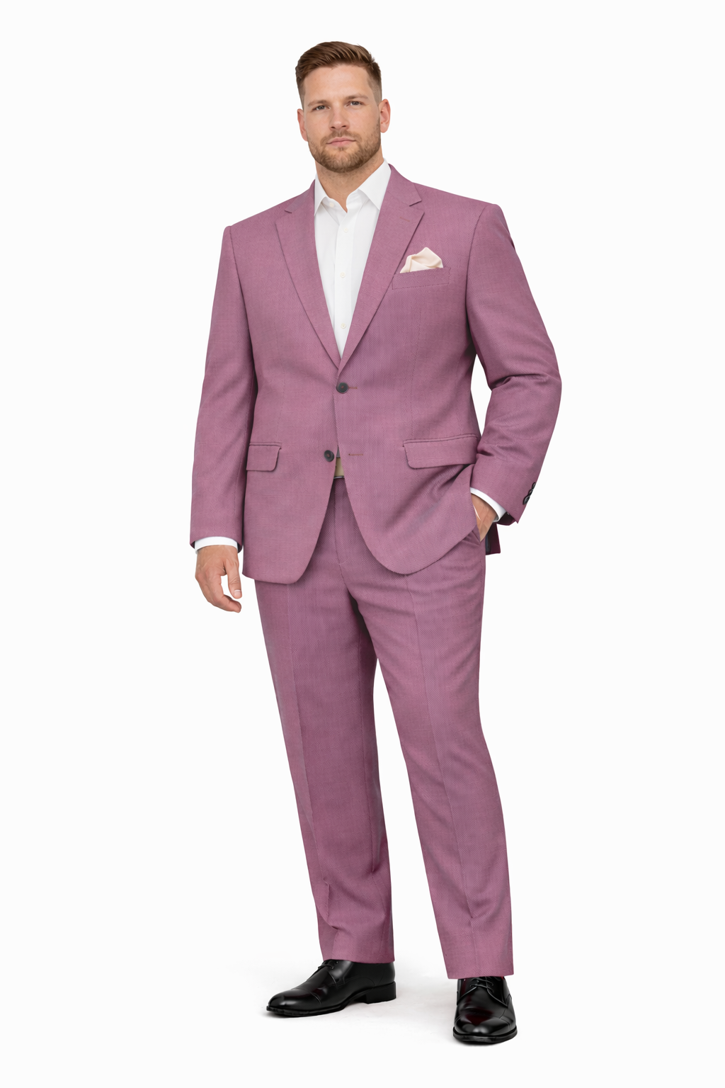 Old Rose Gold Suit - Wedding Mauve Color Suit - Dusty Rose-New Designer Collection - 38 Short Jacket+32 Waist Adjustable 28to34)(Height: 5 4 to5 7 )(Neck  15-16.5)S-M)
