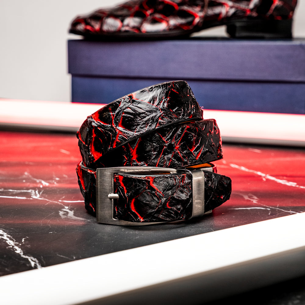 Marco Di Milano Olivieri Belt Blackcherry - 36