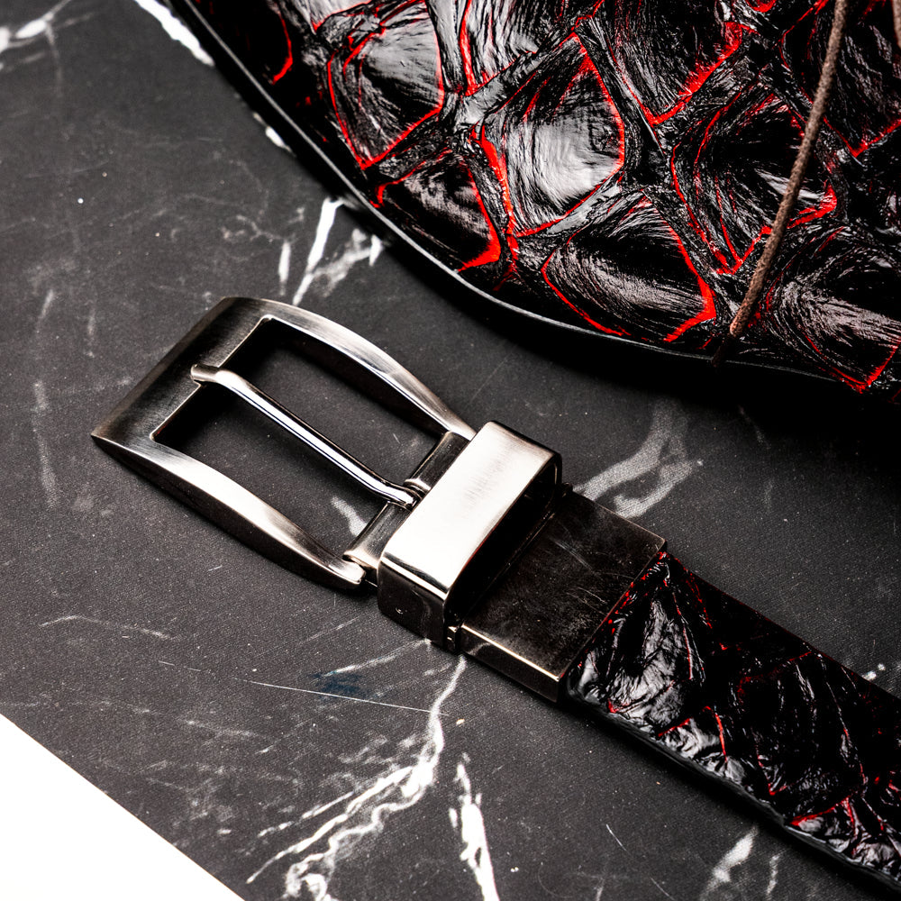 Marco Di Milano Olivieri Belt Blackcherry - 36