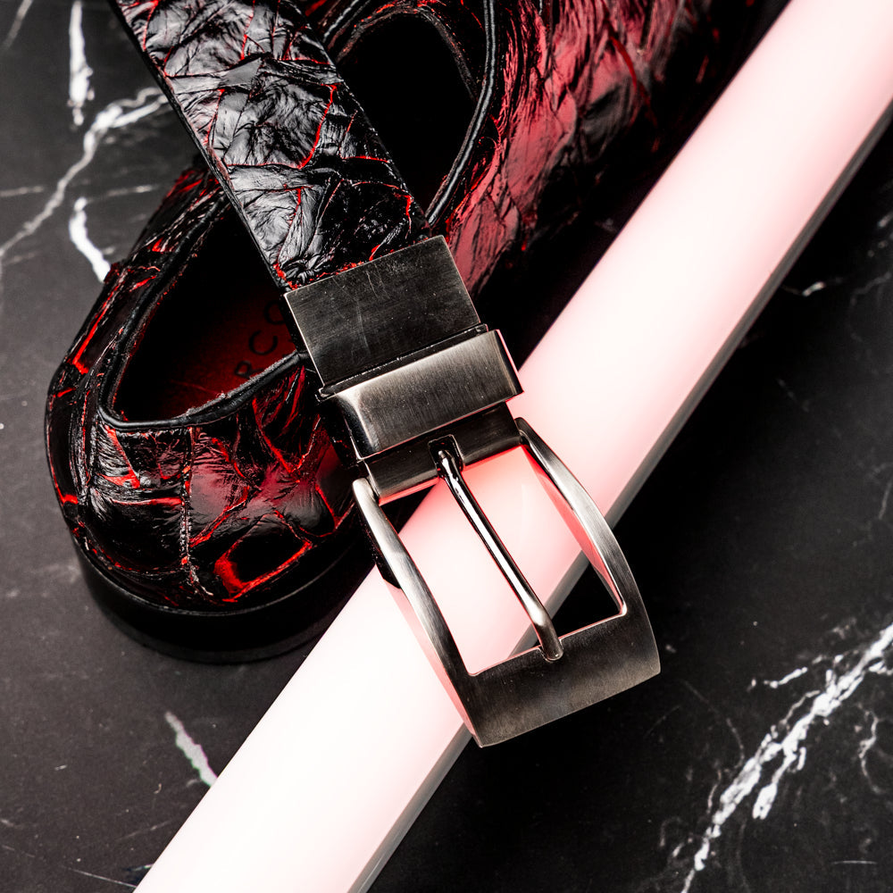 Marco Di Milano Olivieri Belt Blackcherry - 36