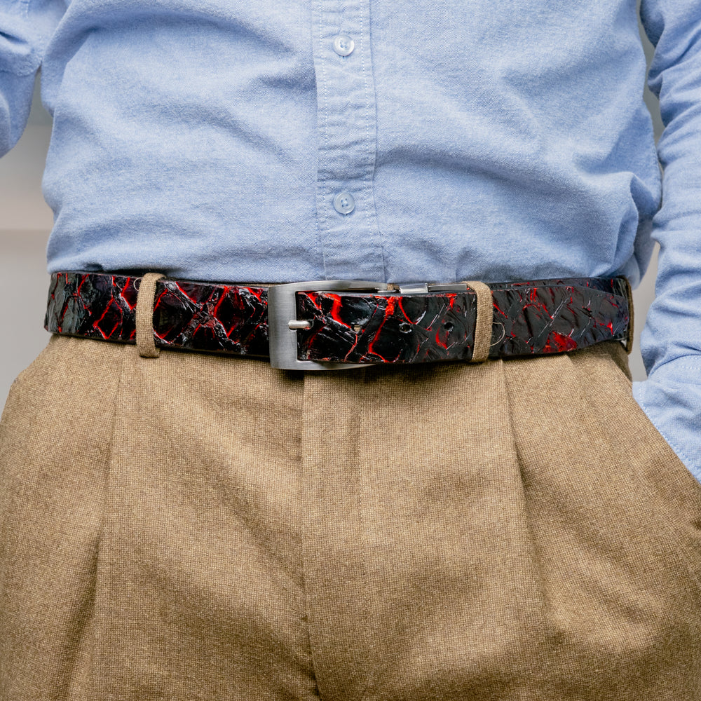 Marco Di Milano Olivieri Belt Blackcherry - 36
