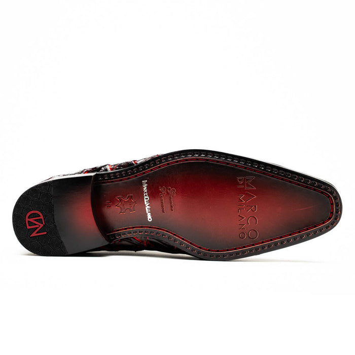 Marco_Di_Milano Olivieri Blackcherry Leather Shoe