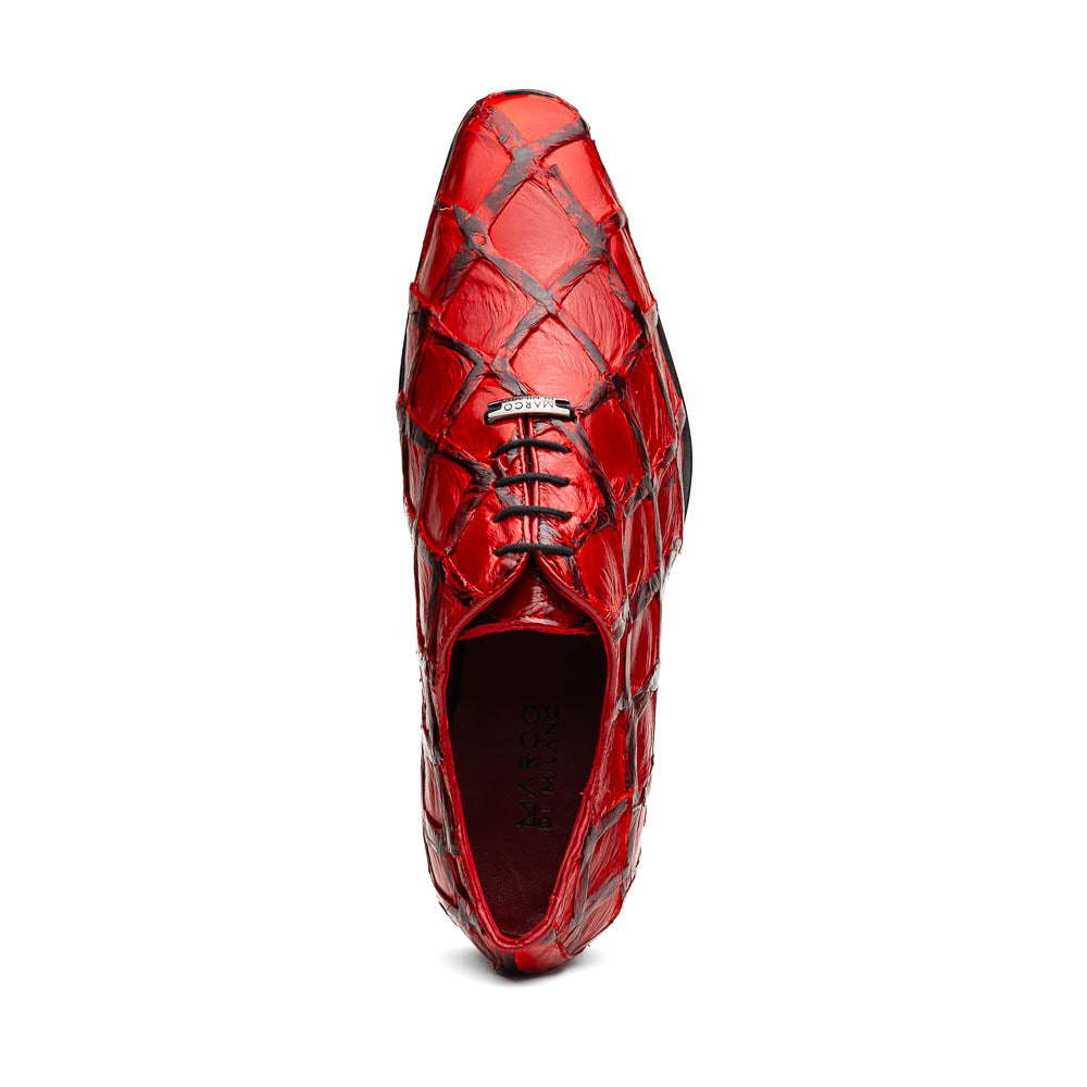 Marco Di Milano Olivieri Red Pirarucu Dress Shoe Oxfords - 8