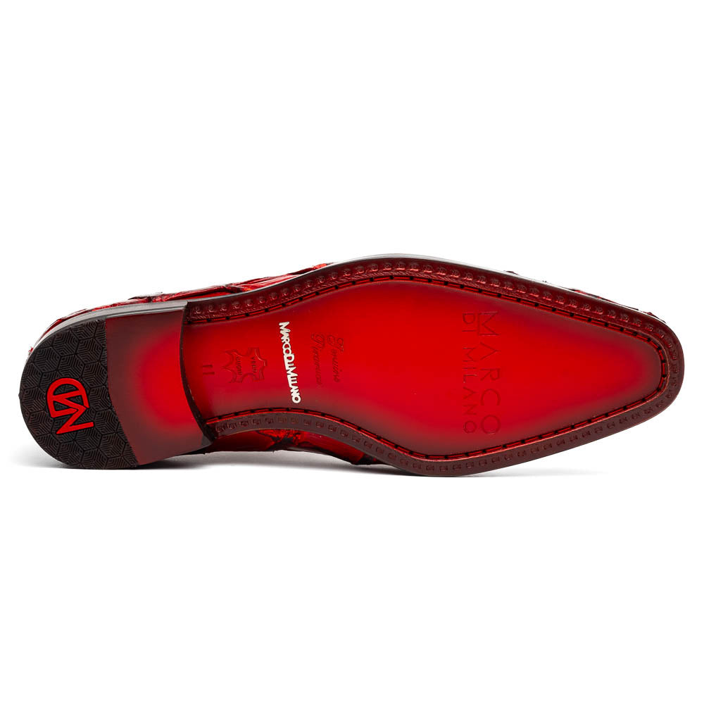 Marco Di Milano Olivieri Red Pirarucu Dress Shoe Oxfords - 8