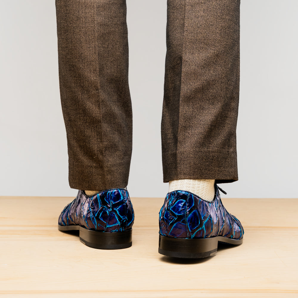 Marco Di Milano Olivieri - Royal Blue Leather Dress Shoe - 7 USA