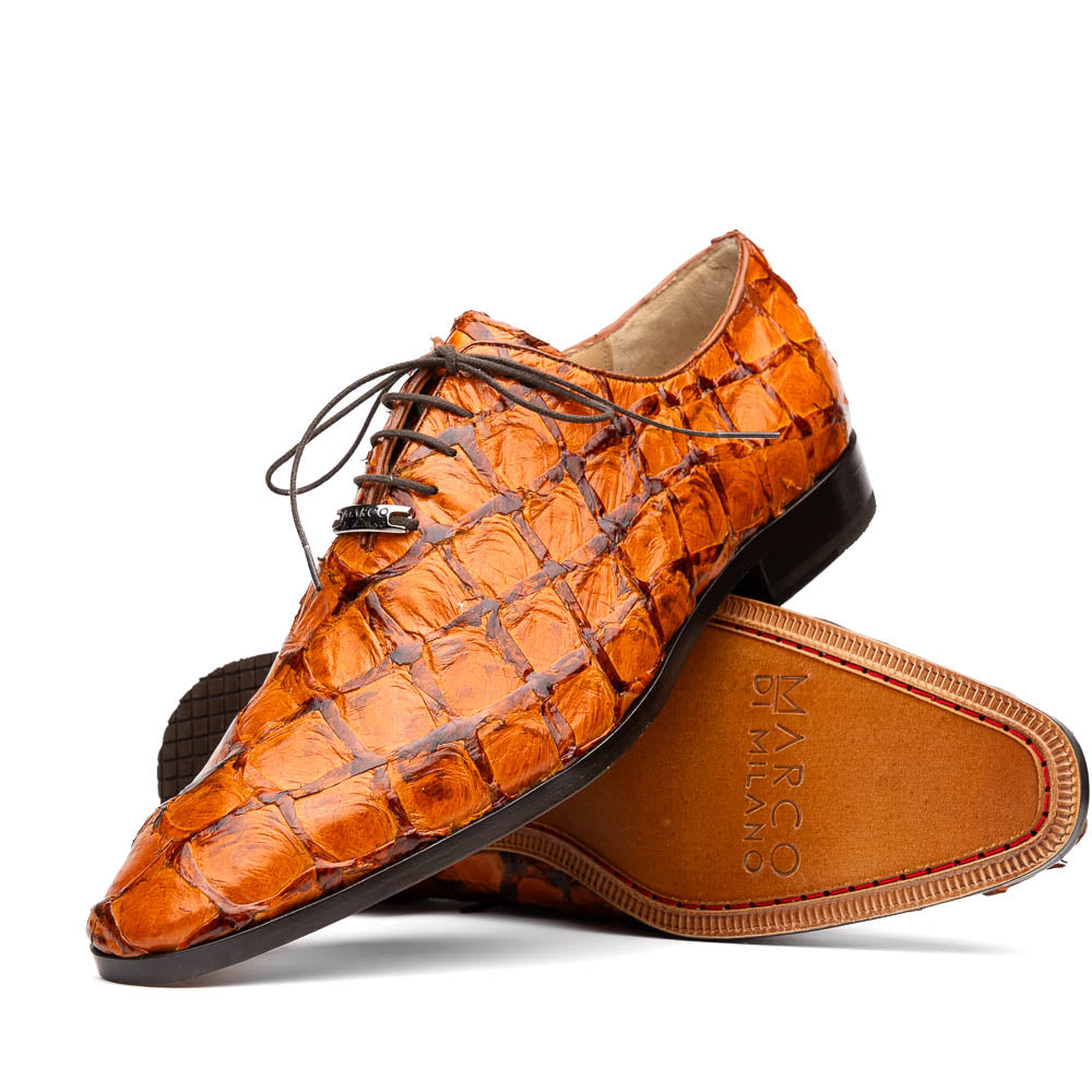 Marco Di Milano Olivieri Brandy Pirarucu Dress Shoe Oxfords - 8