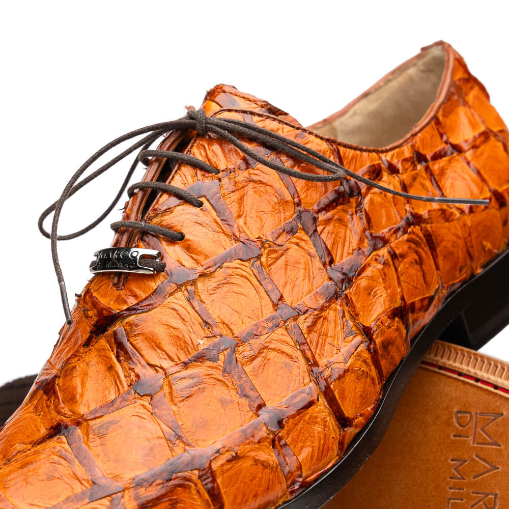 Marco Di Milano Olivieri Brandy Pirarucu Dress Shoe Oxfords - 8