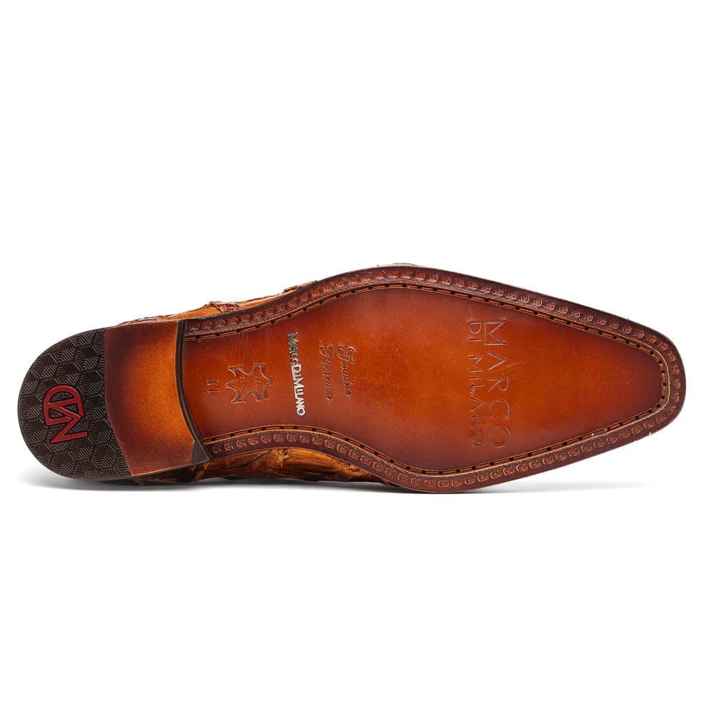 Marco Di Milano Olivieri Cognac Pirarucu Dress Shoe Oxfords - 8.5