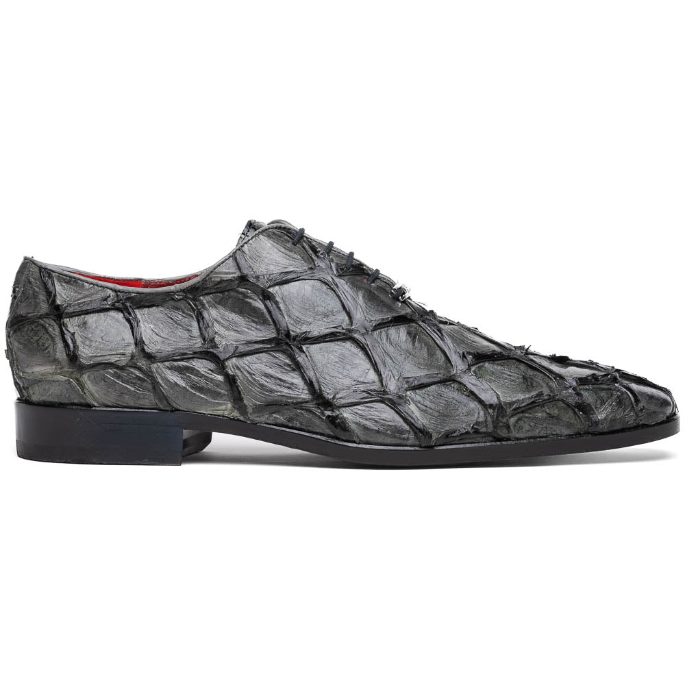 Marco Di Milano Olivieri Gray Pirarucu Dress Shoe Oxfords - 8.5