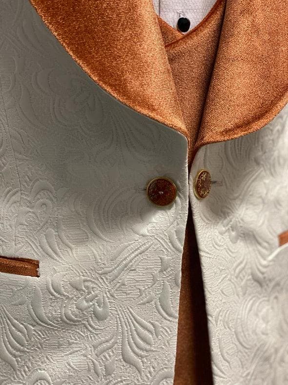 Vibrant Elegance A Spectrum of Orange and White Tuxedo Styles and Brands - Orange and White