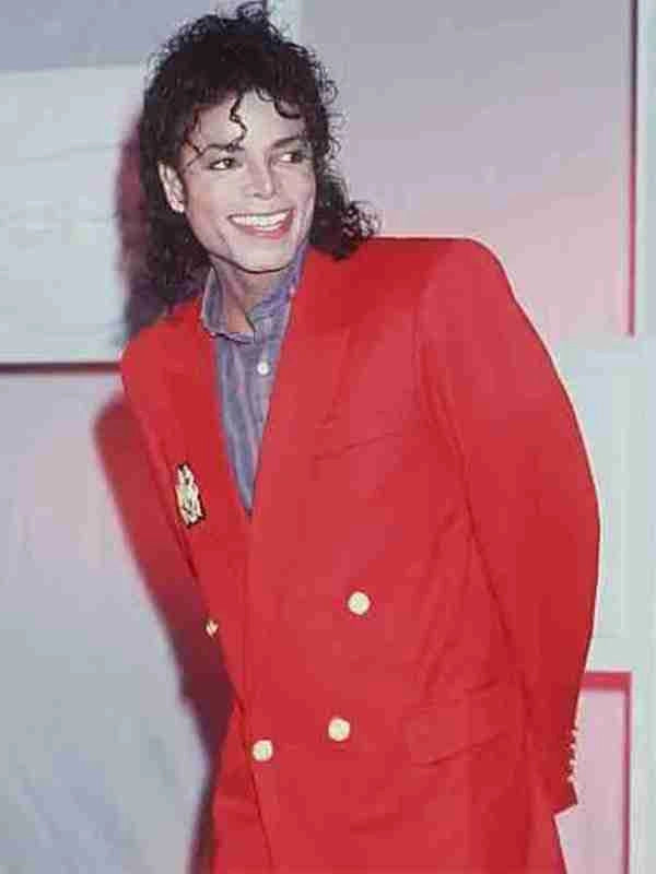 Men’s Red Suit Michael Jackson Award Ceremony Inspired Jacket – Classic Double Breasted Formal Suit , Stylish Party Dinner Jacket, Vintage Stage Wear - 34 Short or Extra Small