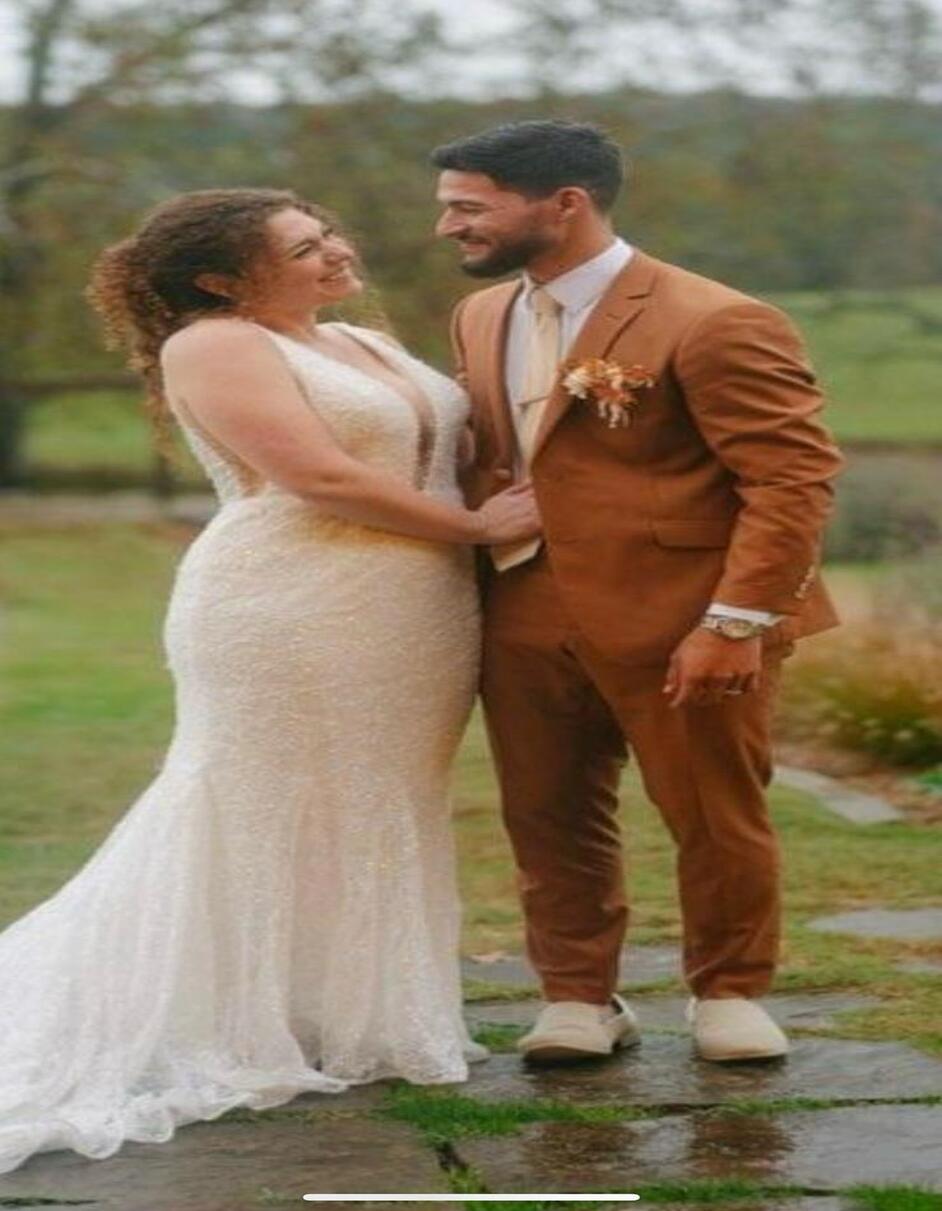 Mens Rust Brown Wedding Suit - Modern Slim Fit Groom Suit for Fall Outdoor Ceremonies - 34 Short or Extra Small