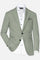 Mens Sage Green Blazer Two Button Notch Lapel Formal Jacket for Wedding, Summer and Party Wear in Light Green Sport Jacket
